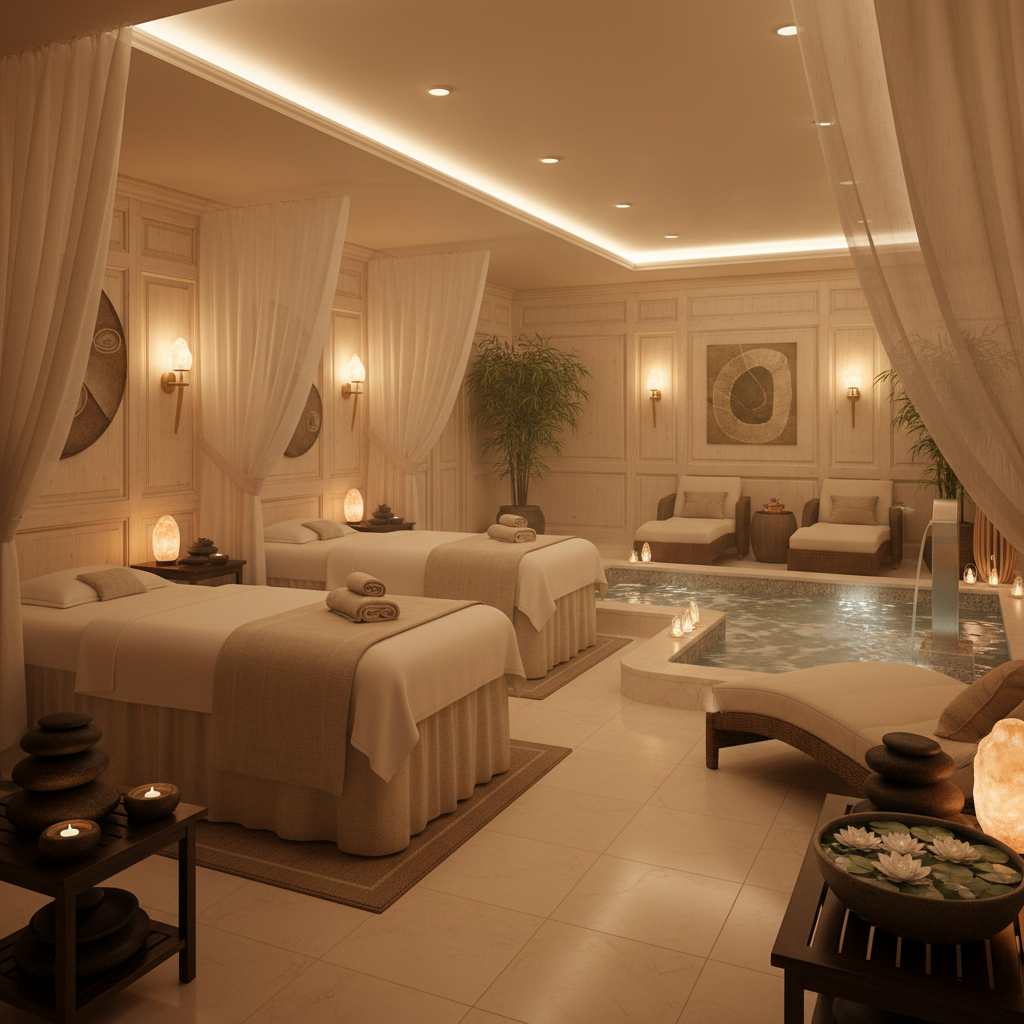 Luxury spa interior